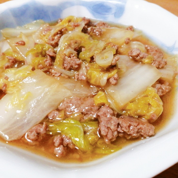 白菜大量消費！豚ひき肉と白菜の和風あんかけ